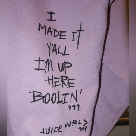 juice wrld hoodie legends never die lavender - Picture 2 of 5